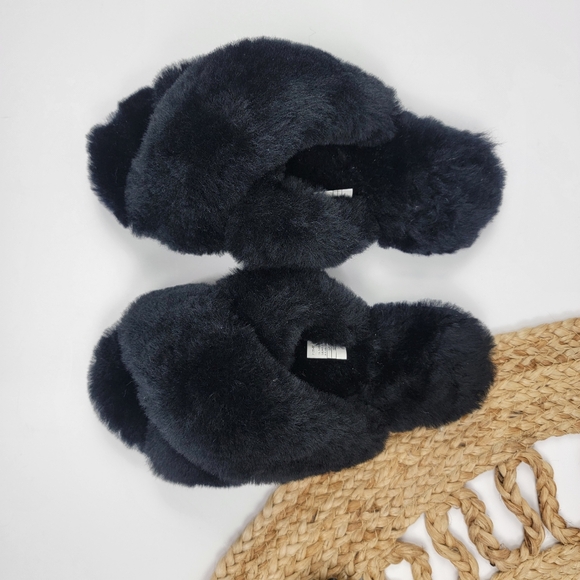 Emu Australia Mayberry Crossover Slippers Black Size 39 - Picture 2 of 12